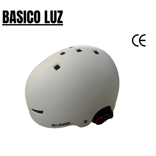 Casco urbano regulable con luz trasera talla L — blanco Casco urbano regulable con luz trasera talla L — blanco