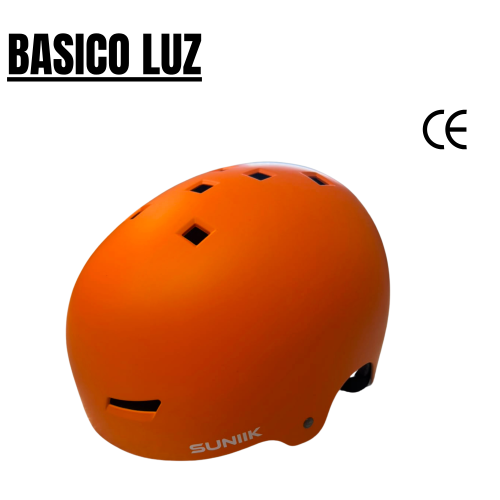 Casco urbano regulable con luz trasera talla L — naranja Casco urbano regulable con luz trasera talla L — naranja