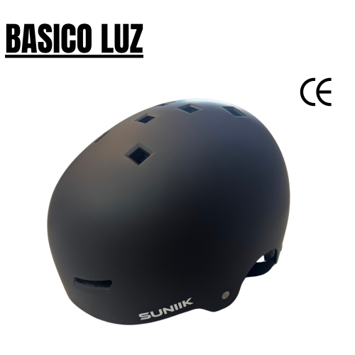 Casco urbano regulable con luz trasera talla L — negro Casco urbano regulable con luz trasera talla L — negro