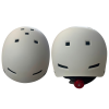 Casco urbano regulable con luz trasera talla L — blanco
