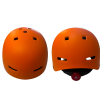 Casco urbano regulable con luz trasera talla L — naranja