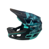 Casco integral MTB talla L — azul y gris