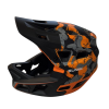 Casco integral MTB talla L — naranja y gris