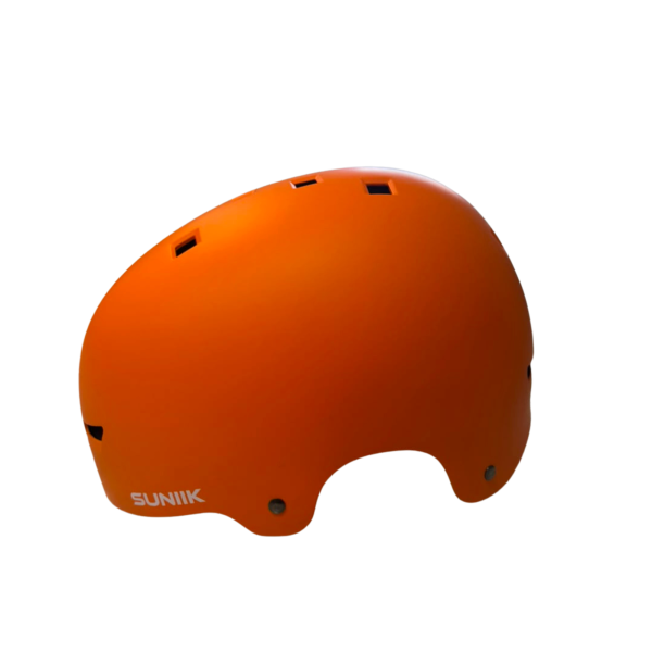 Casco urbano regulable con luz trasera talla L — naranja