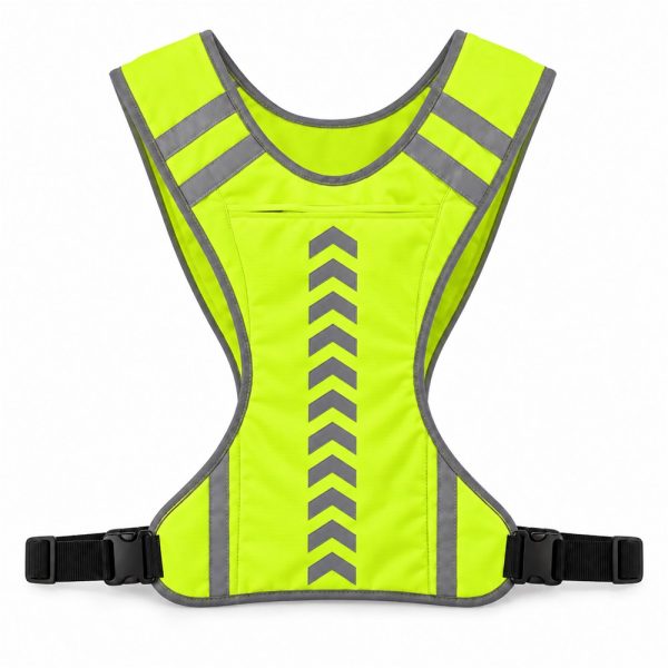 Chaleco reflectante con bolsillo A-110D — verde