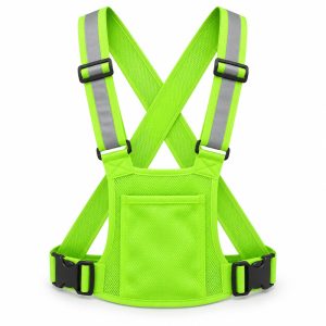 Chaleco reflectante con bolsillo A-110E — verde