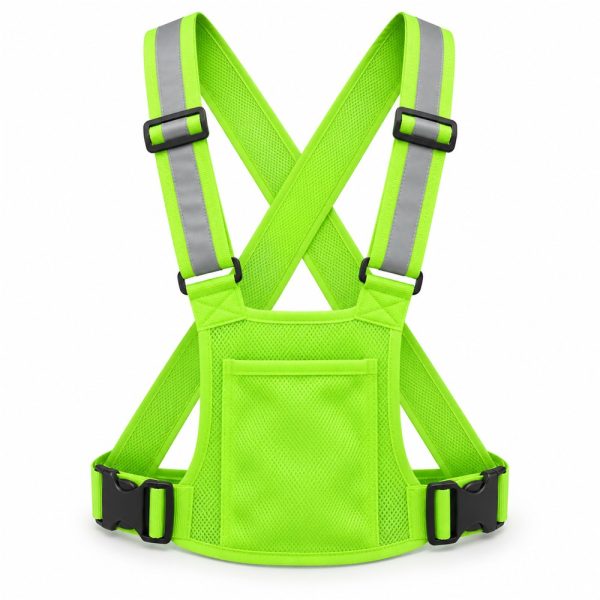 Chaleco reflectante con bolsillo A-110E — verde