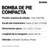 Características de la bomba compacta SUNIK según su embalaje