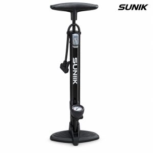 Inflador de pie largo SUNIK con manómetro